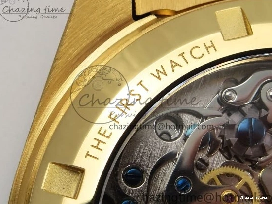 0204 Speedmaster YG RMF Best Edition YG Black Dial on YG Bracelet Lemania HW Durable 7725